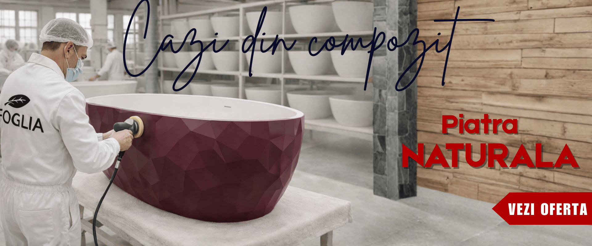 Cazi freestanding compozit