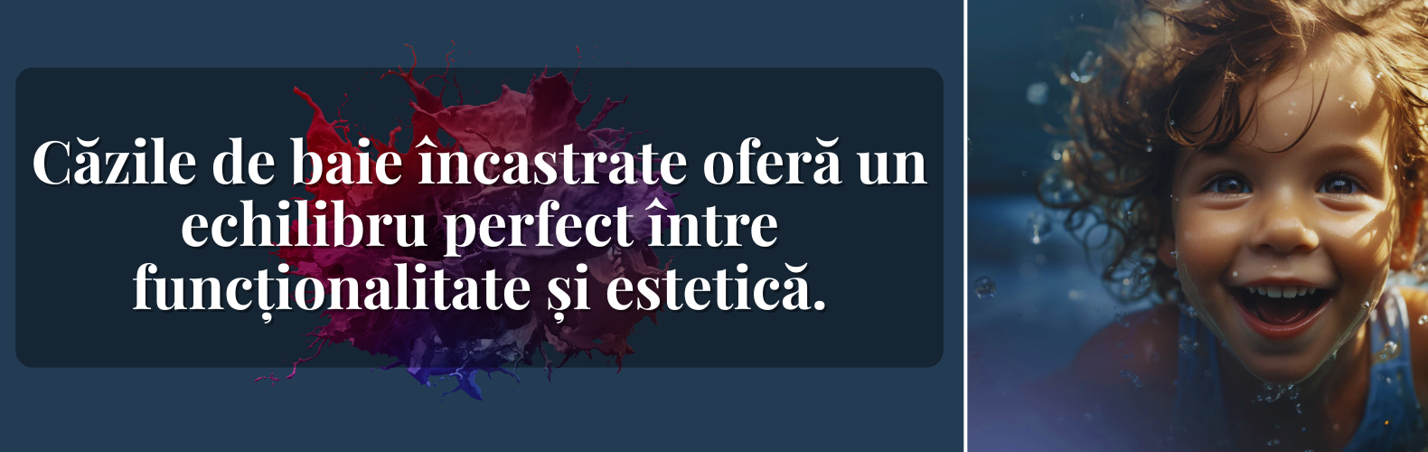 Căzile de baie încastrate oferă un echilibru perfect între funcționalitate și estetică.