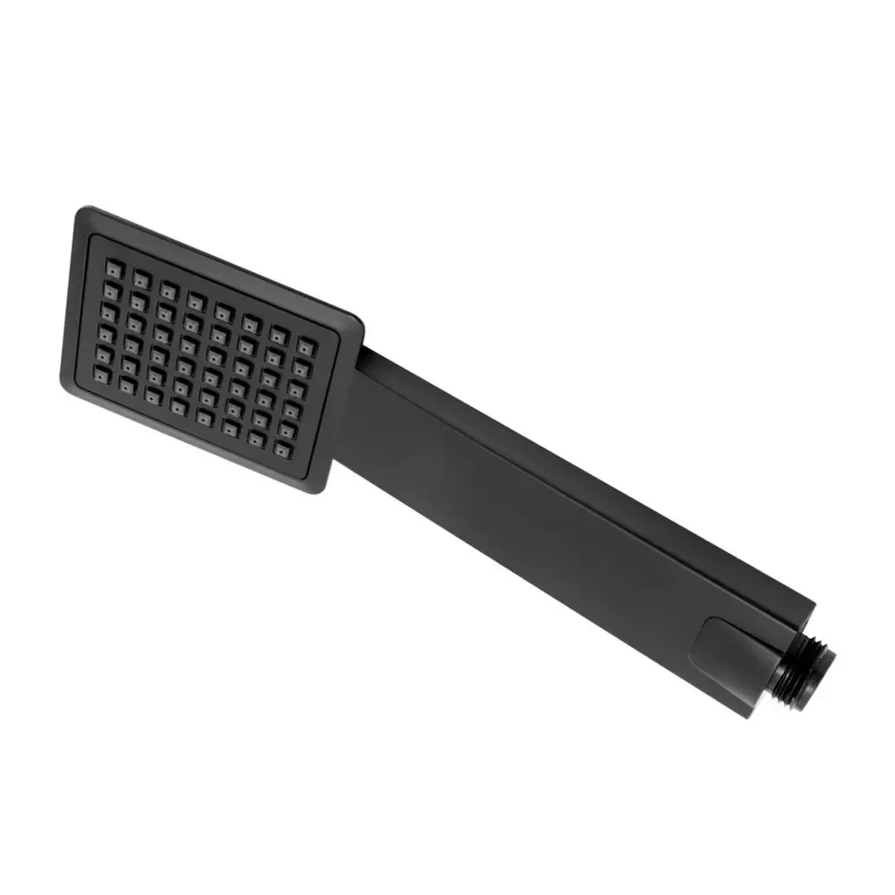 Pare, furtunuri și accesorii pentru duș - Para de dus patrata, negru mat, Anima Quadro FDesign