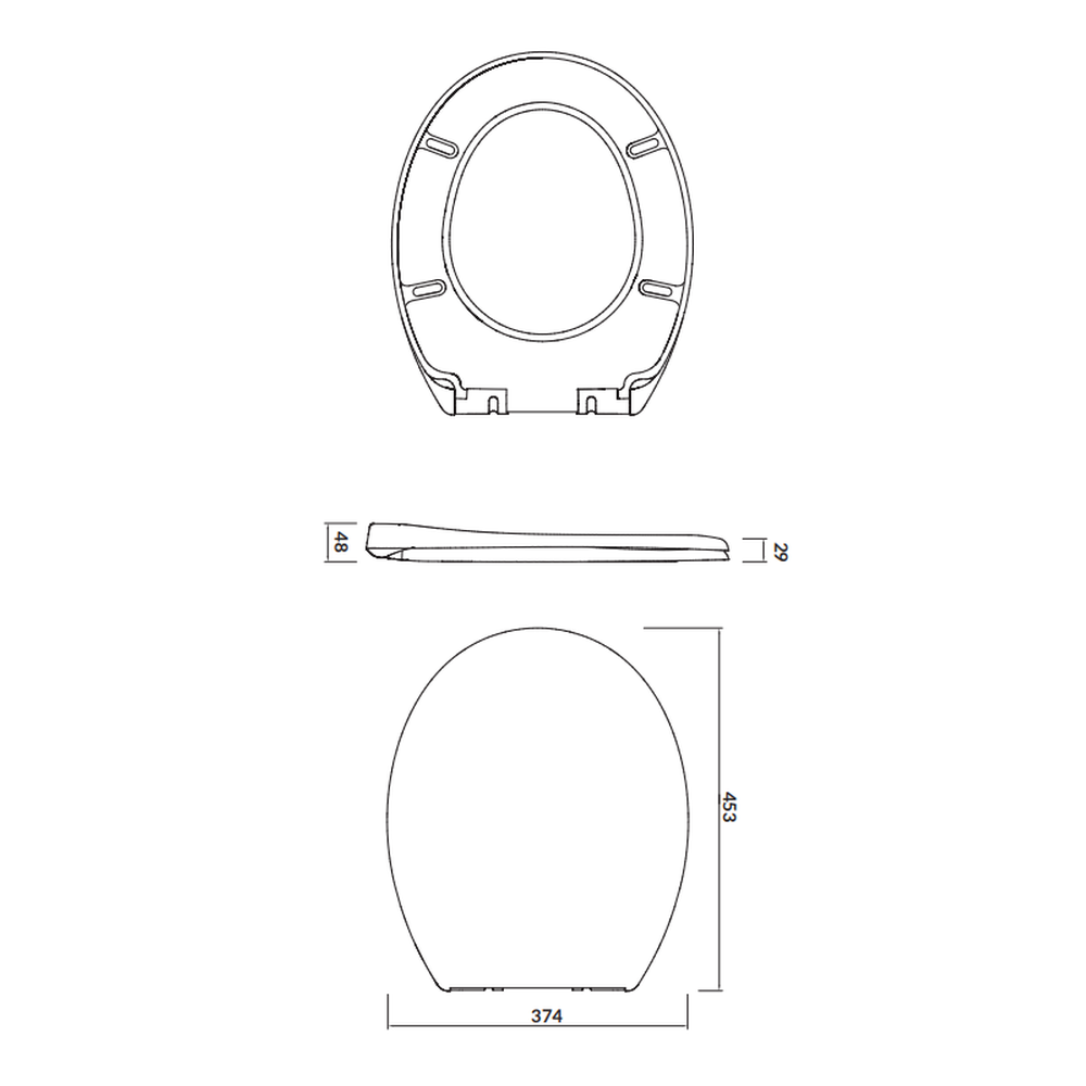 Capac wc soft close duroplast Cersanit President [2]