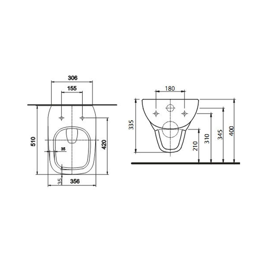Vas Wc suspendat rimless cu evacuare orizontala Kolo, Style [4]