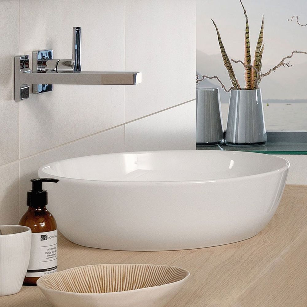 Lavoar pe blat alb lucios 43 cm, rotund, Villeroy & Boch Artis [3]