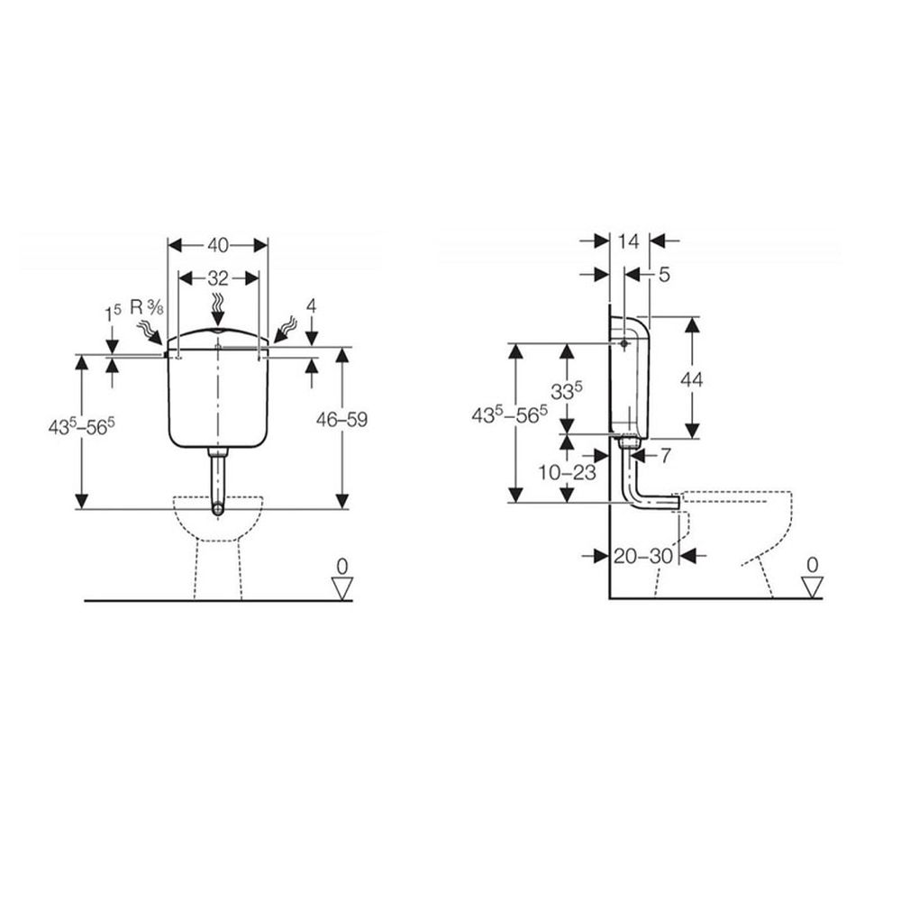 Rezervor wc Geberit, Montana Duo TM AP117 [2]