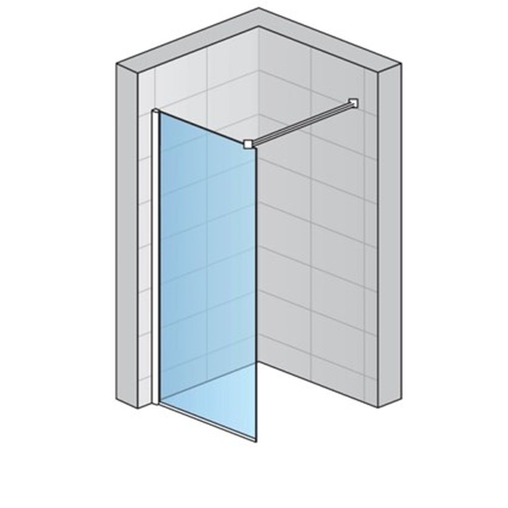 Paravan dus crom cu sticla securizata, 120x200 cm, Easy Sanswiss [4]