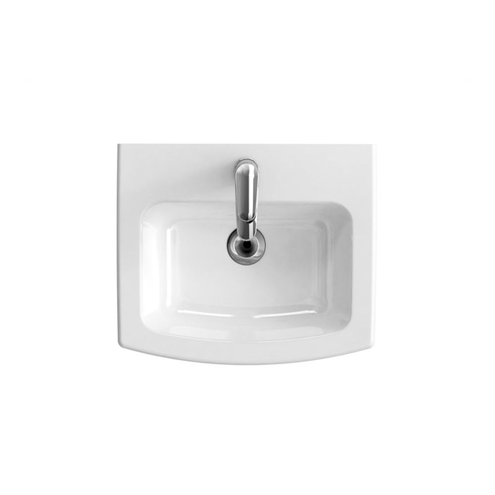 Lavoar baie suspendat alb lucios 60 cm Cersanit Easy [2]