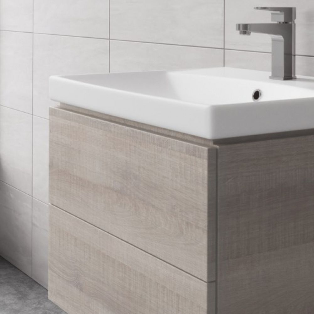 Lavoar baie suspendat alb 60 cm, dreptunghiular, Cersanit City [3]