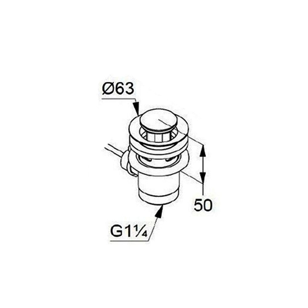 Baterie lavoar crom lucios, ventil inclus, 100 mm, Kludi Pure & Easy [5]