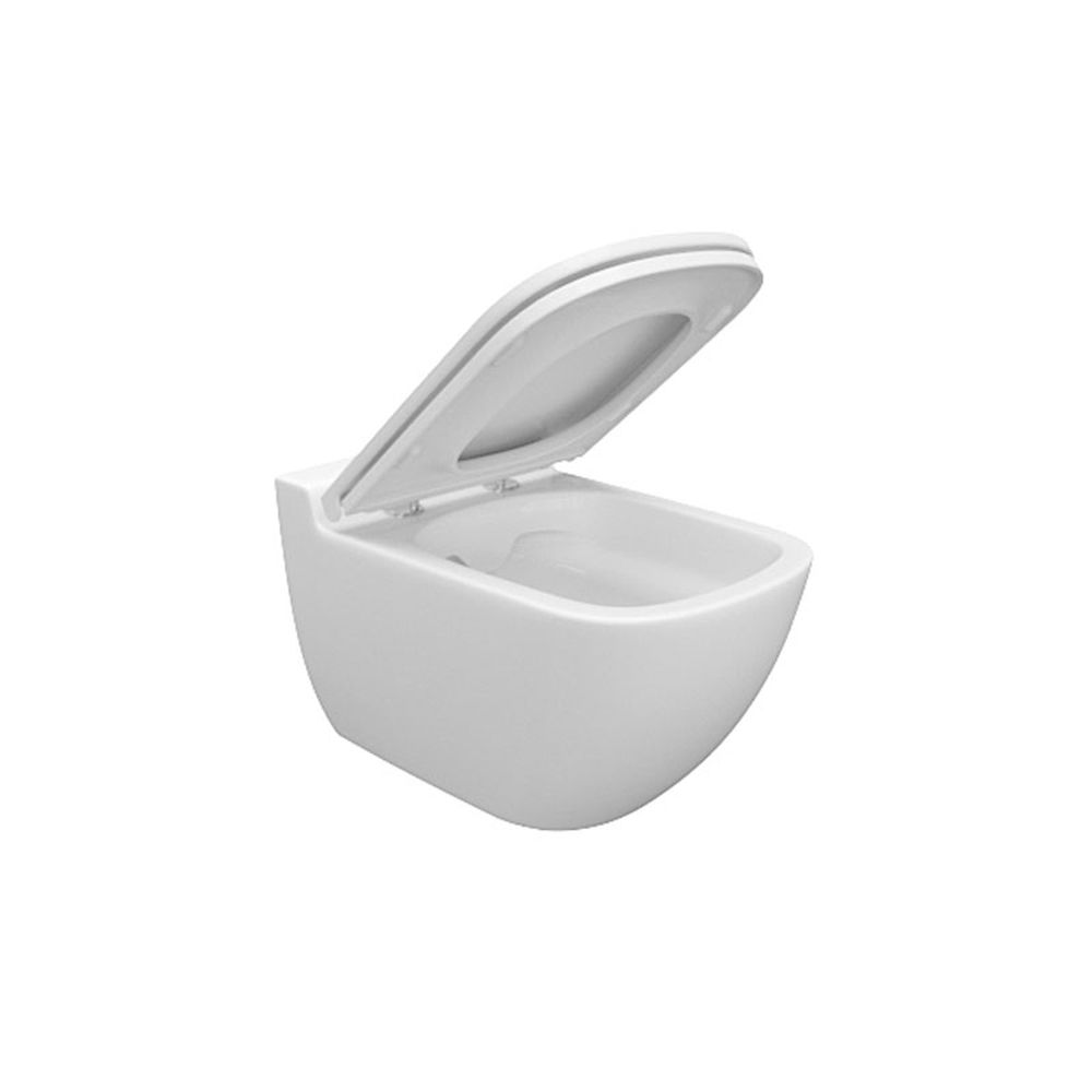 Set vas wc suspendat rimless cu capac Soft Close, Cersanit, Caspia New [2]