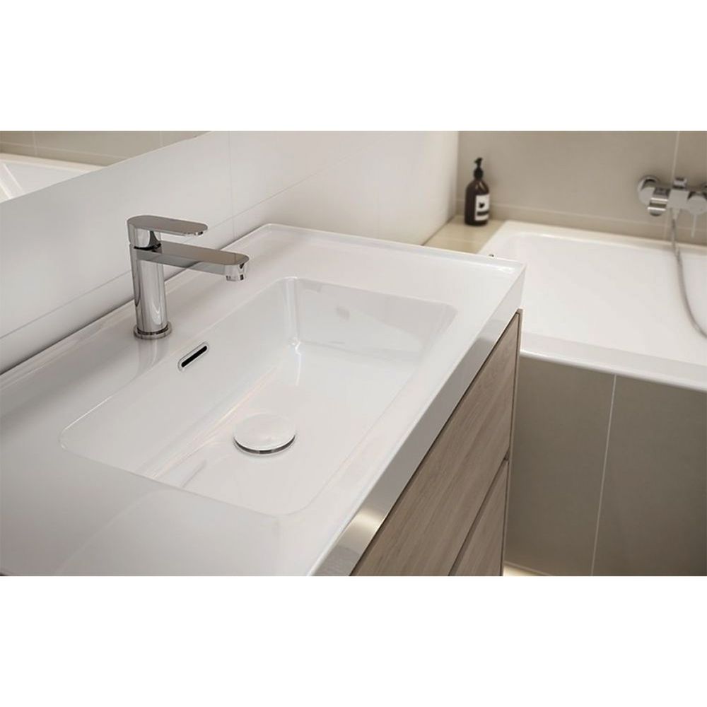 Lavoar baie incastrat alb 80 cm Cersanit Crea [3]