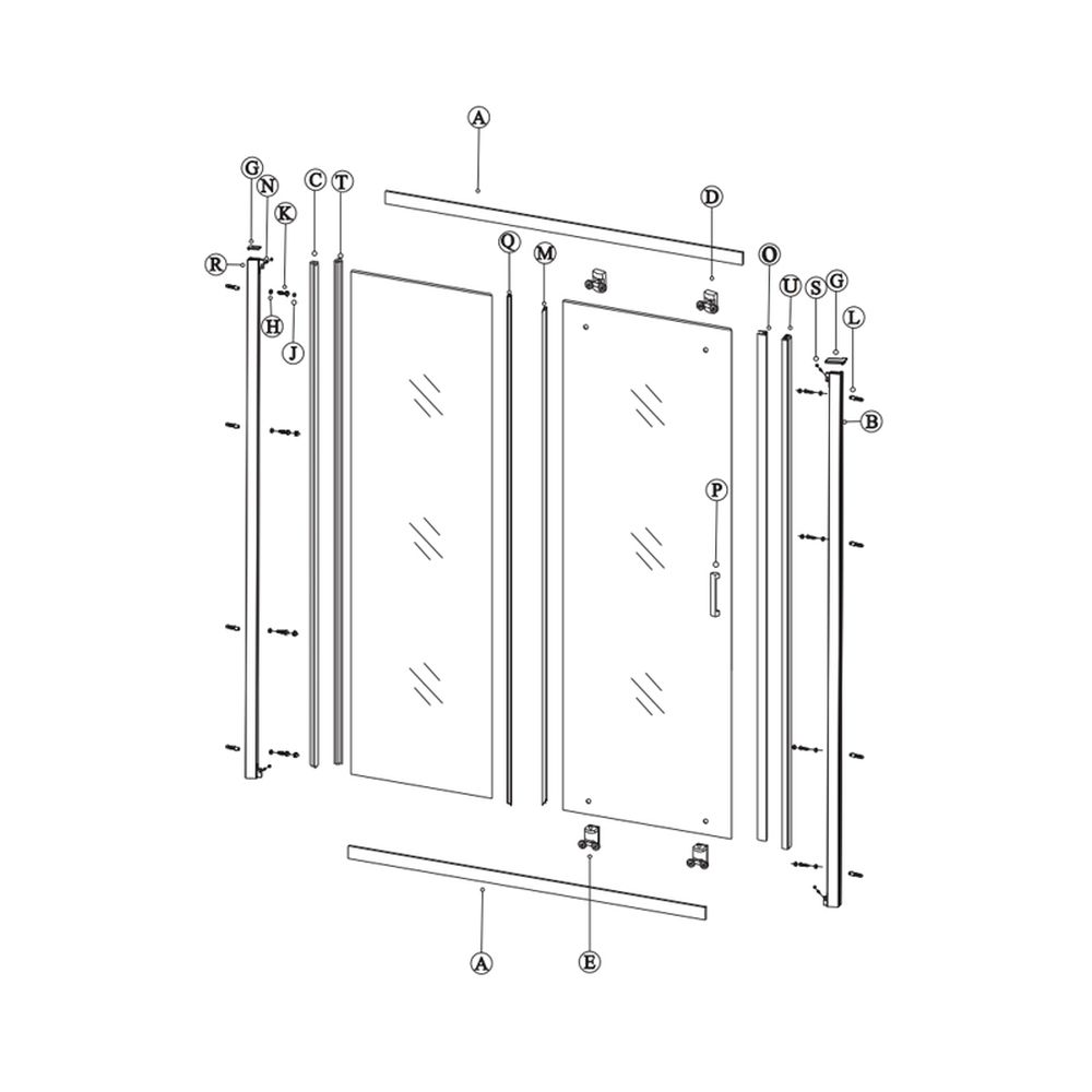 Usa culisanta dus sticla securizata formata din 2 elemente, 140x190 cm, Sanswiss Ocelia [7]