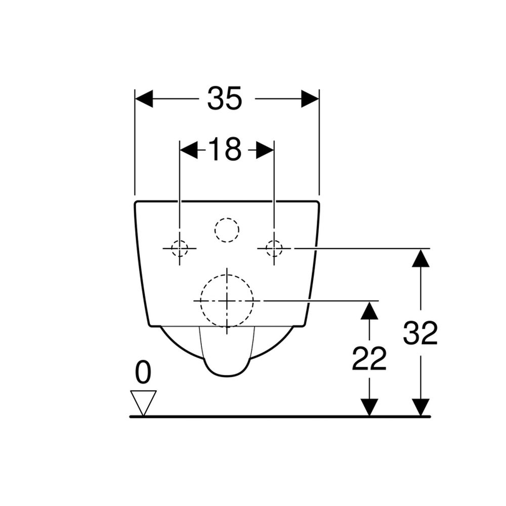 Vas wc suspendat rimless alb, dreptunghiular, Geberit iCon [5]