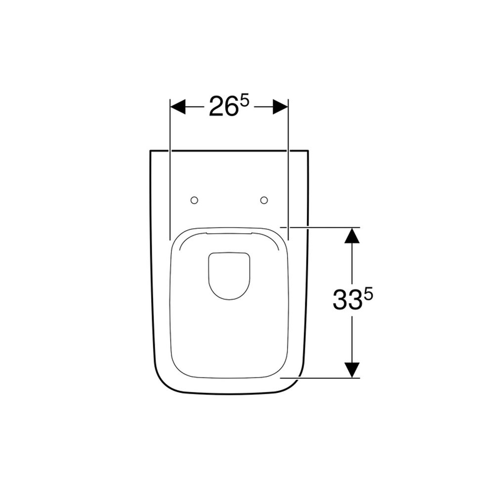 Vas wc suspendat rimless alb, dreptunghiular, Geberit iCon [6]