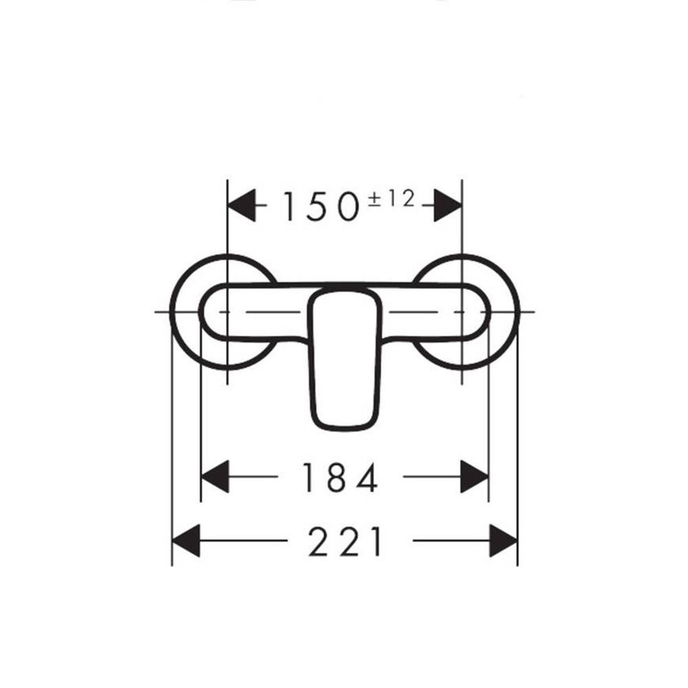 Baterie dus culoare crom Hansgrohe, Logis [4]
