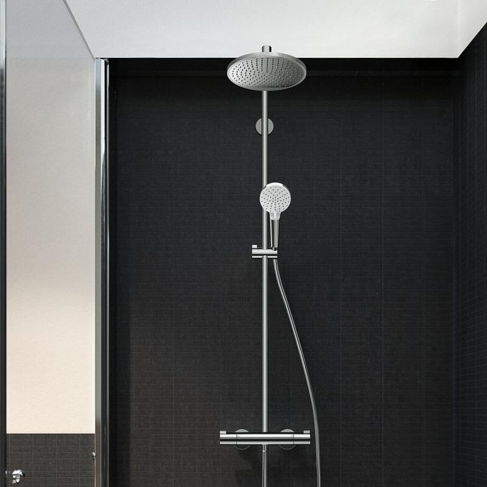 Coloana de dus cu baterie termostata, culoare crom, Hansgrohe Crometta S240 [4]