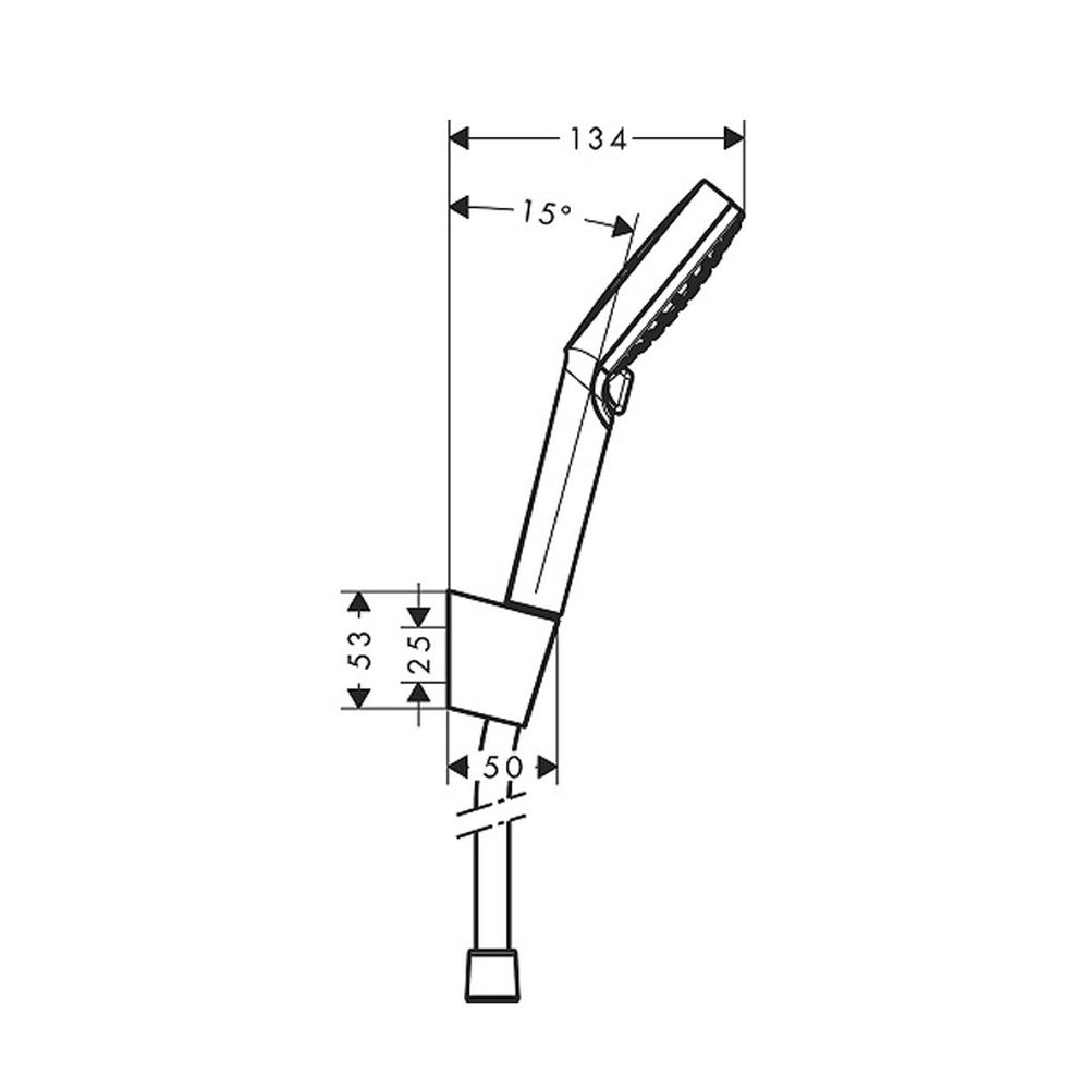 Set de dus sau cada culoare crom Hansgrohe, Crometta Vario / Porter [5]