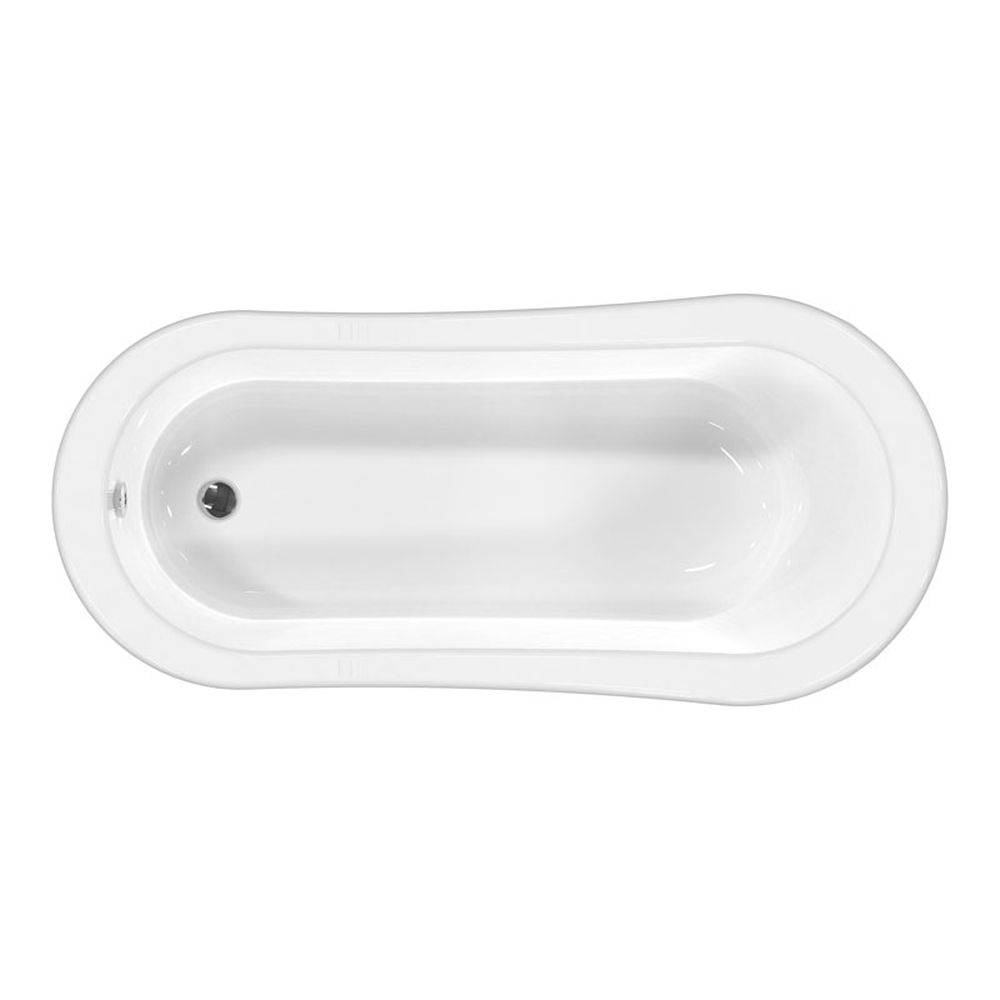 Cada baie freestanding retro cu picioare crom, 170 x 76 cm, Florida, Dido [3]
