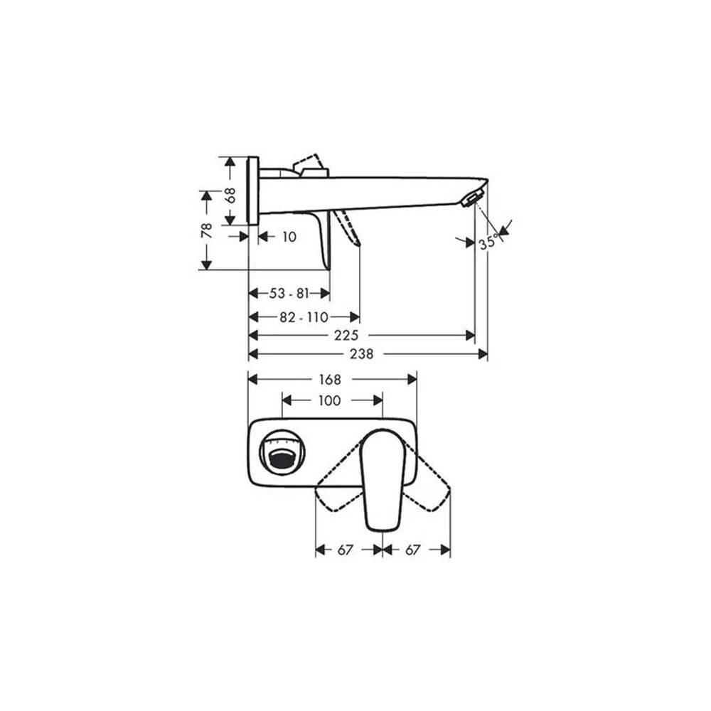 Baterie lavoar incastrata negru mat Hansgrohe Talis Select E [2]