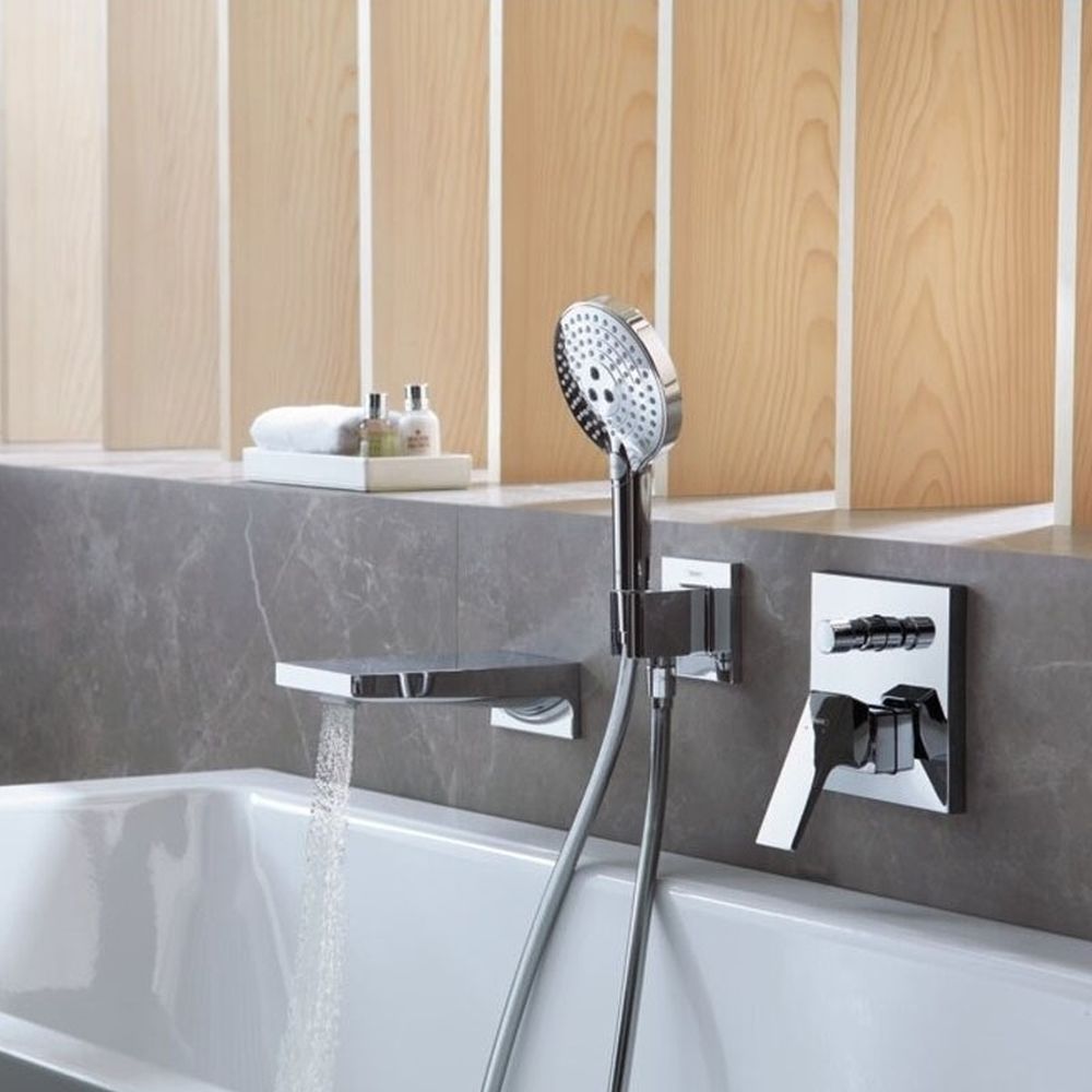 Baterie cada sau dus Hansgrohe Metropol incastrata pentru corp ingropat, crom [2]