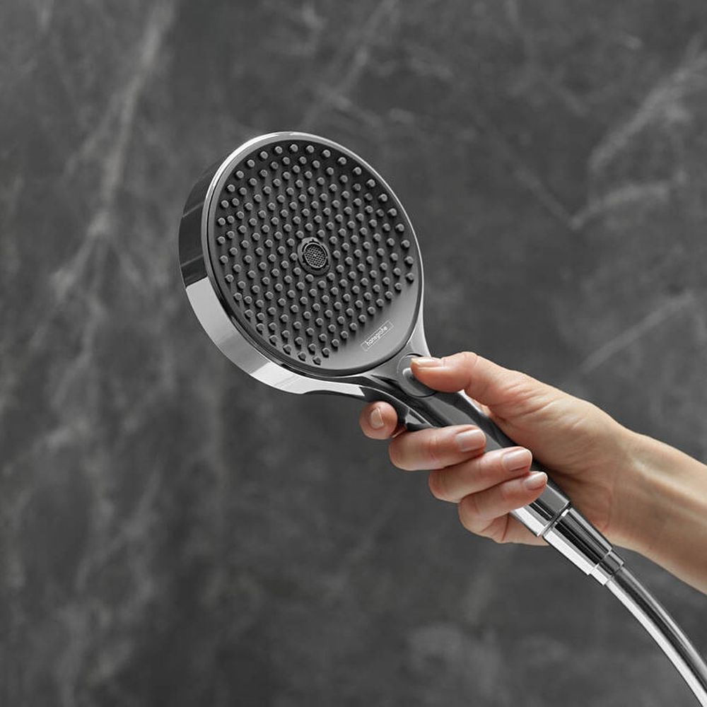 Para dus culoare crom lucios Hansgrohe, Rainfinity 130 [2]
