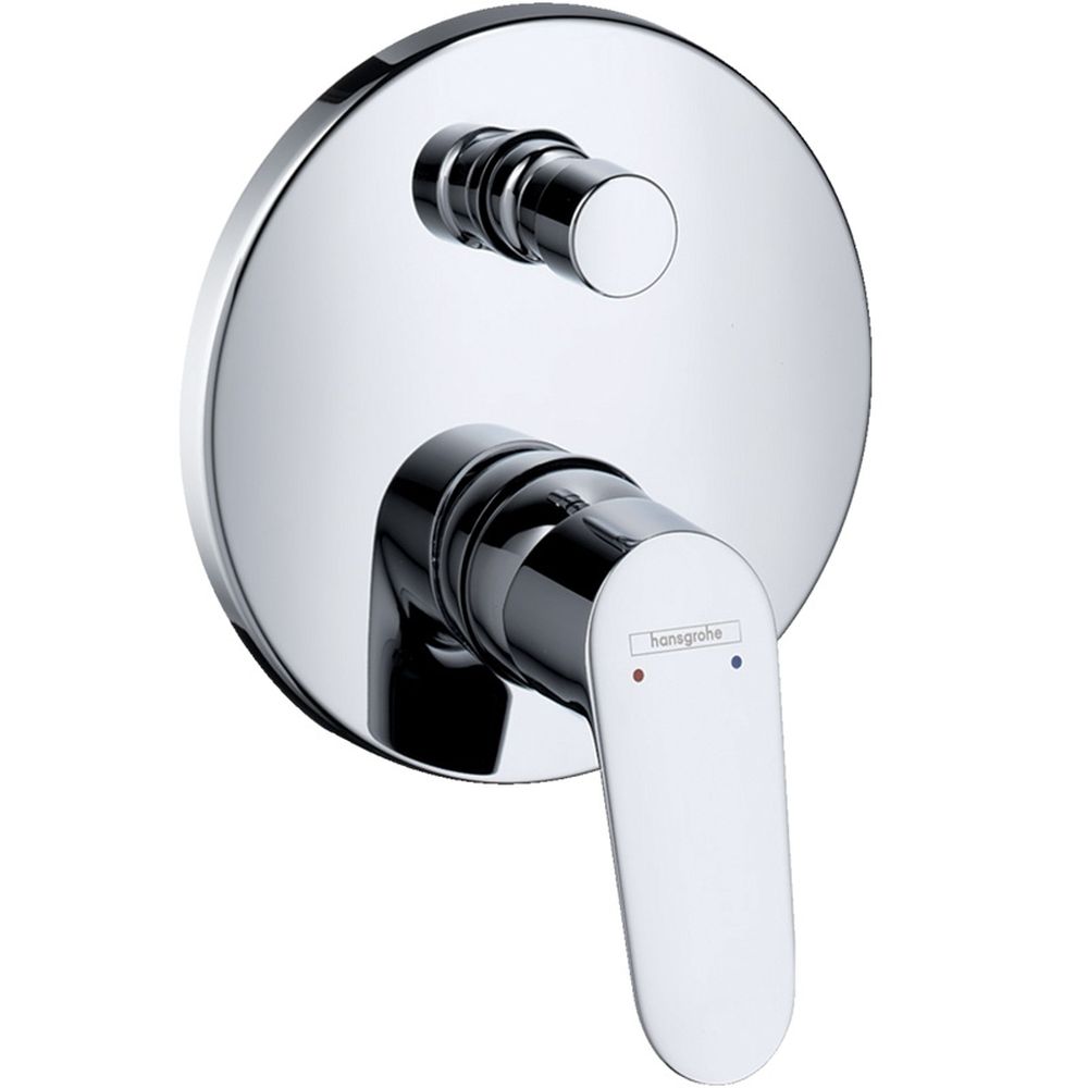 Baterie cada incastrata culoare crom Hansgrohe, Focus