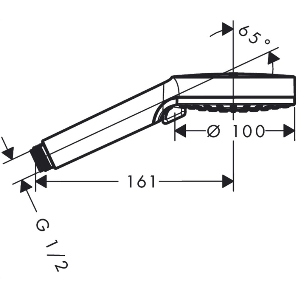 Para dus culoare alb/crom Hansgrohe, Crometta Vario [2]