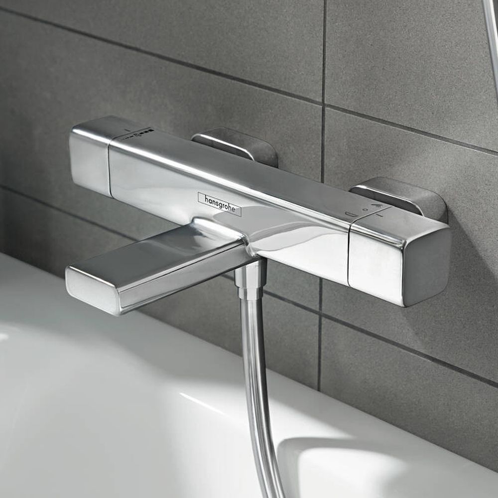 Baterie cada sau dus termostatata crom Hansgrohe, Ecostat E [2]