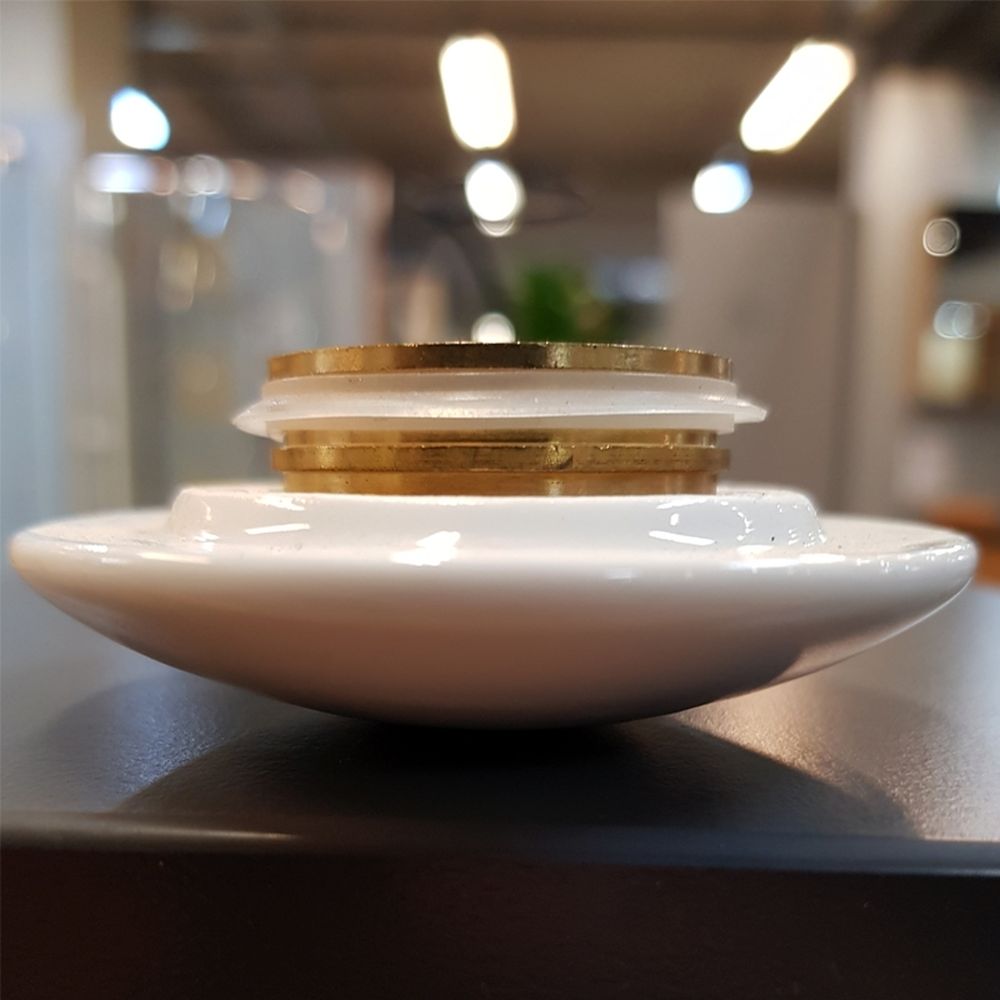 Ventil chiuveta baie alb fara preaplin si capac ceramic, Fluminia [3]