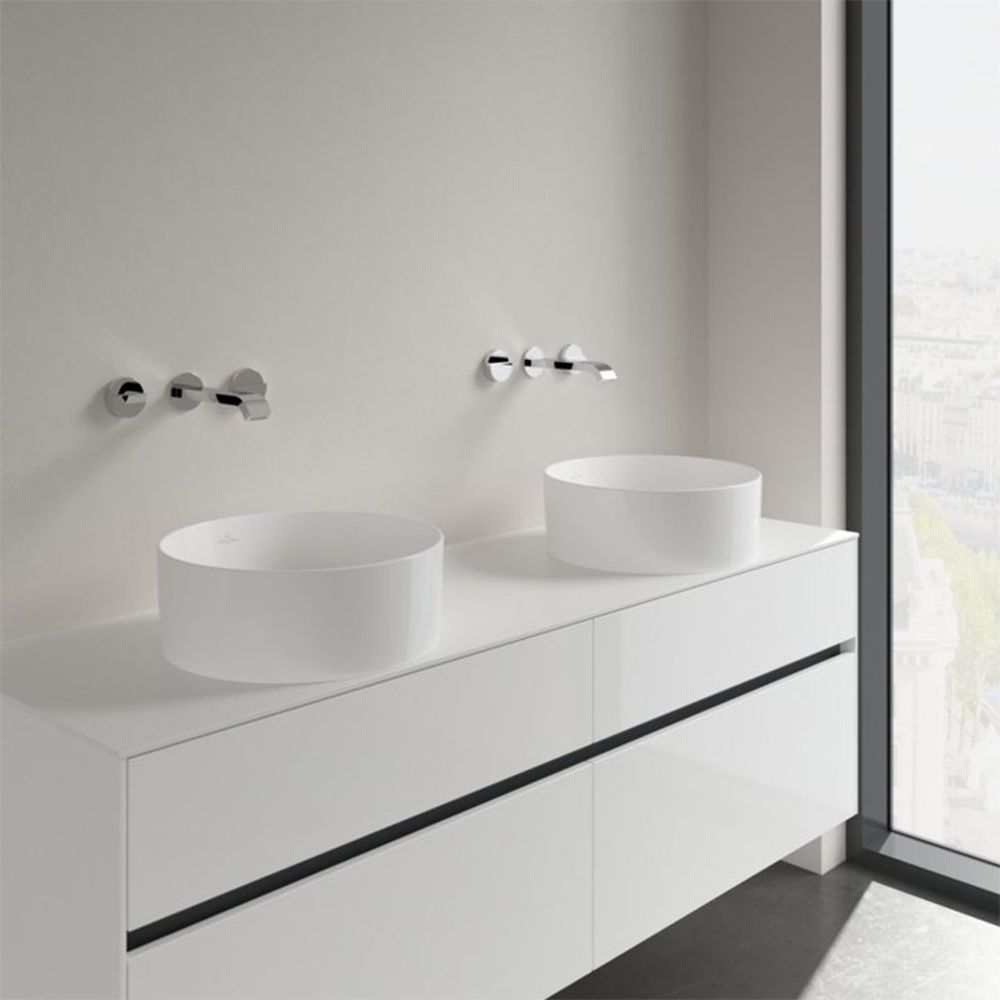 Lavoar pe blat alb 40 cm, rotund, Villeroy & Boch Collaro [2]
