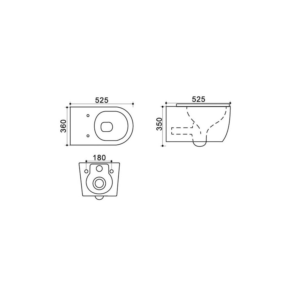 Vas wc suspendat rimless cu capac quick release si soft close, alb, Minerva, Fluminia [7]