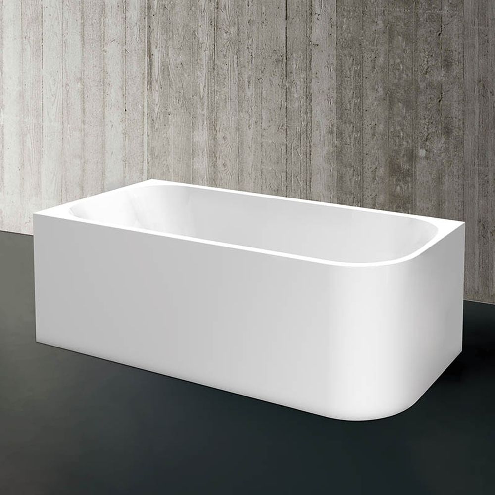 Cada baie freestanding dreptunghiulara 150 x 75 cm alba, orientare stanga, Florida Maugli [2]