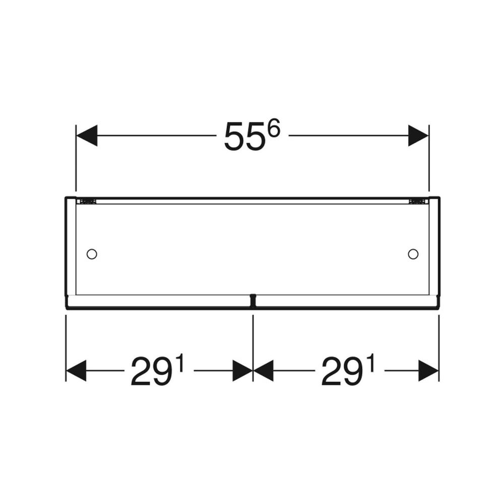 Dulap suspendat cu oglinda Geberit Selnova Square, 60 cm, nuc inchis [5]