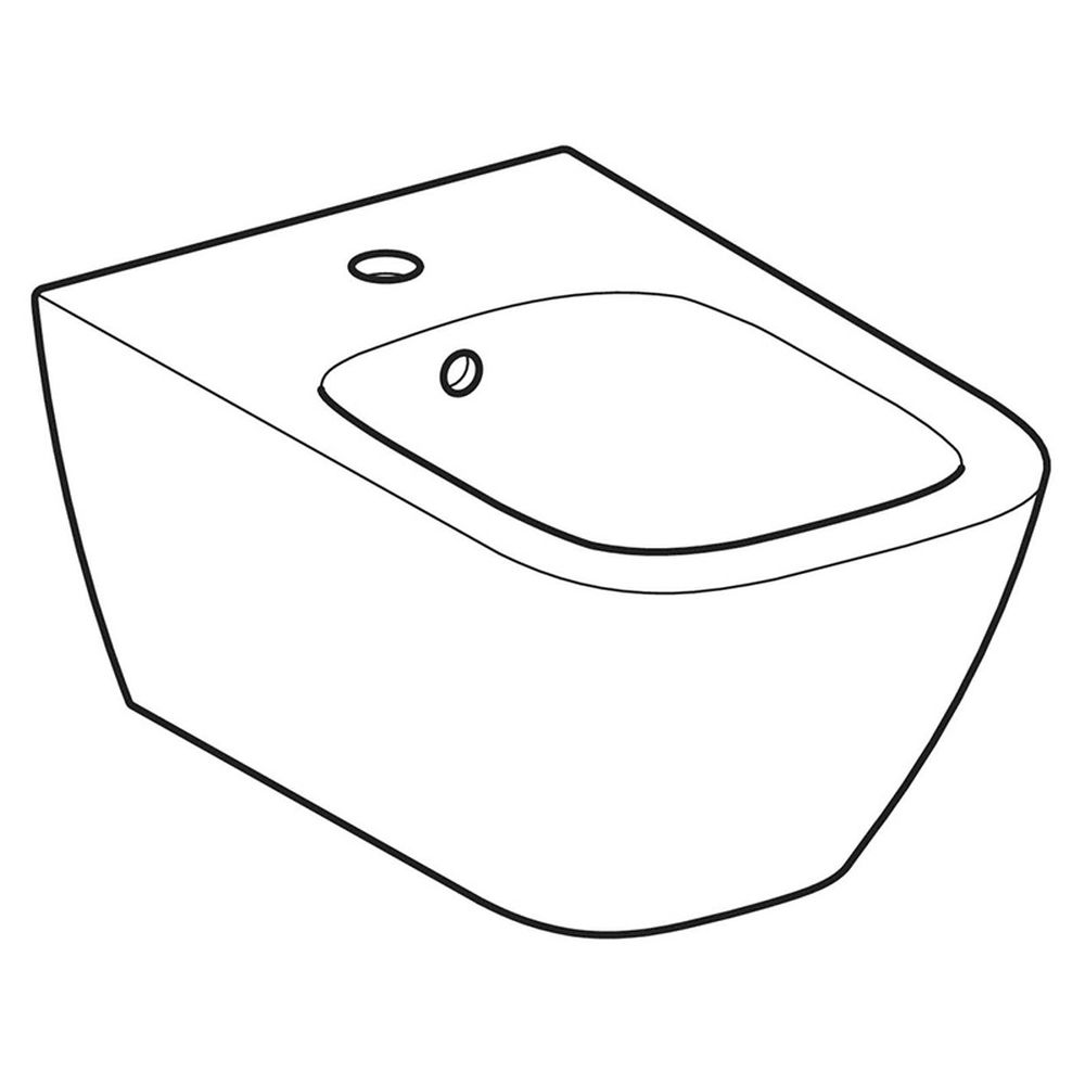 Bideu suspendat alb Geberit Smyle Square [2]