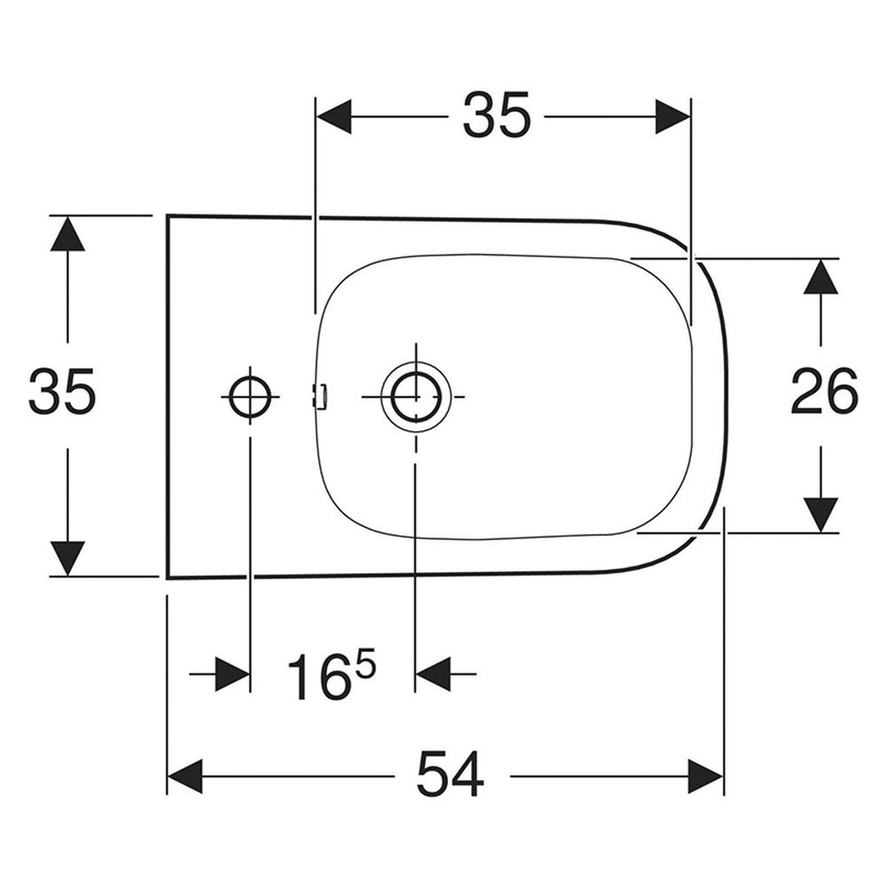 Bideu suspendat alb Geberit Smyle Square [3]