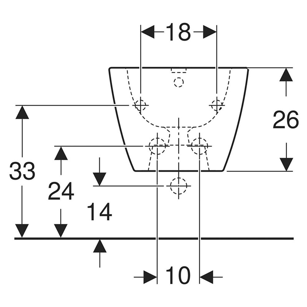Bideu suspendat alb Geberit Smyle Square [5]