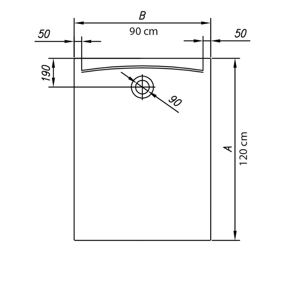 Cadita dus dreptunghiulara alba cu masca 120x90 cm Kolpasan, Evelin Q [2]