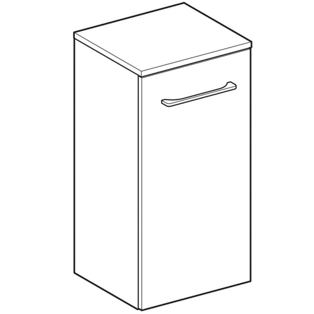 Dulap baie suspendat Geberit Selnova Square, o usa, 65 cm, nuc inchis [2]