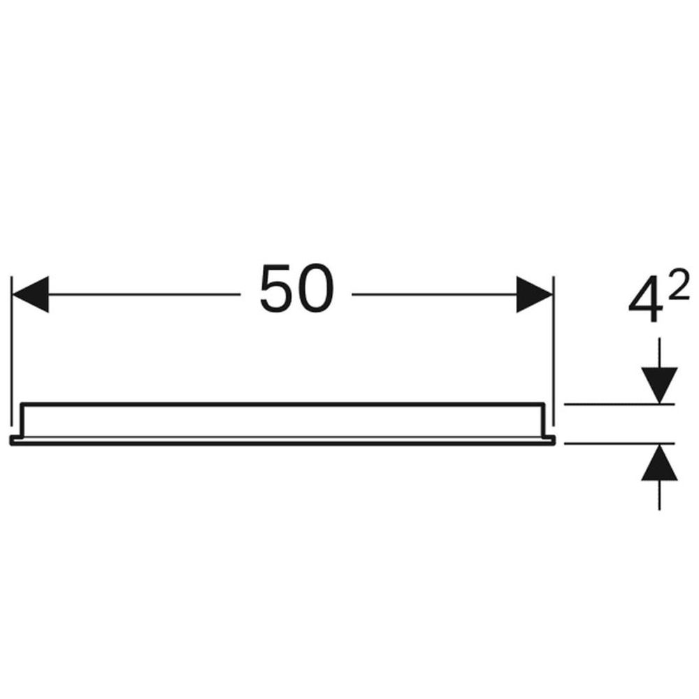 Oglinda dreptunghiulara 50 cm cu iluminare LED si dezaburire Geberit, Option Basic [5]