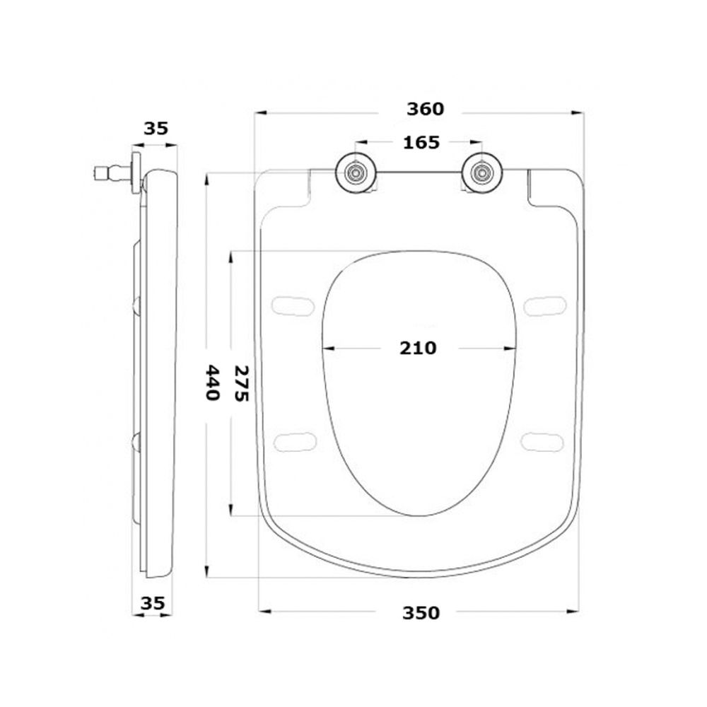 Capac wc soft close Cersanit, Easy [3]