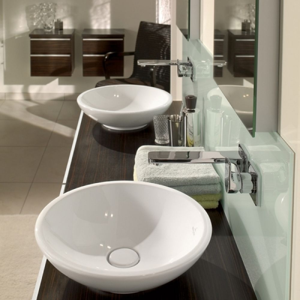 Lavoar pe blat alb lucios 43 cm, rotund, Villeroy & Boch, Loop & Friends [5]
