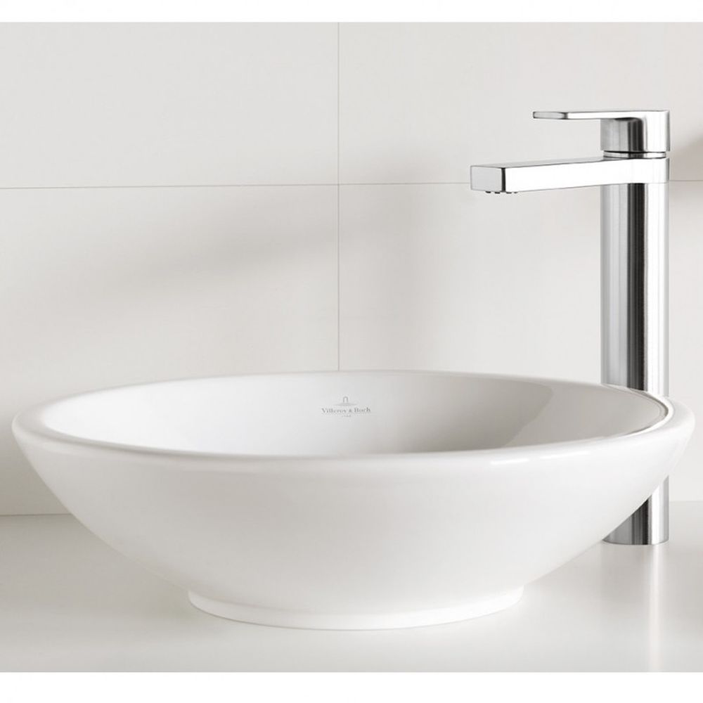 Lavoar pe blat alb lucios 43 cm, rotund, Villeroy & Boch, Loop & Friends [4]