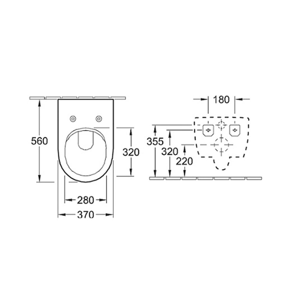 Vas WC suspendat rimless cu capac soft close inclus Villeroy & Boch, Subway [5]