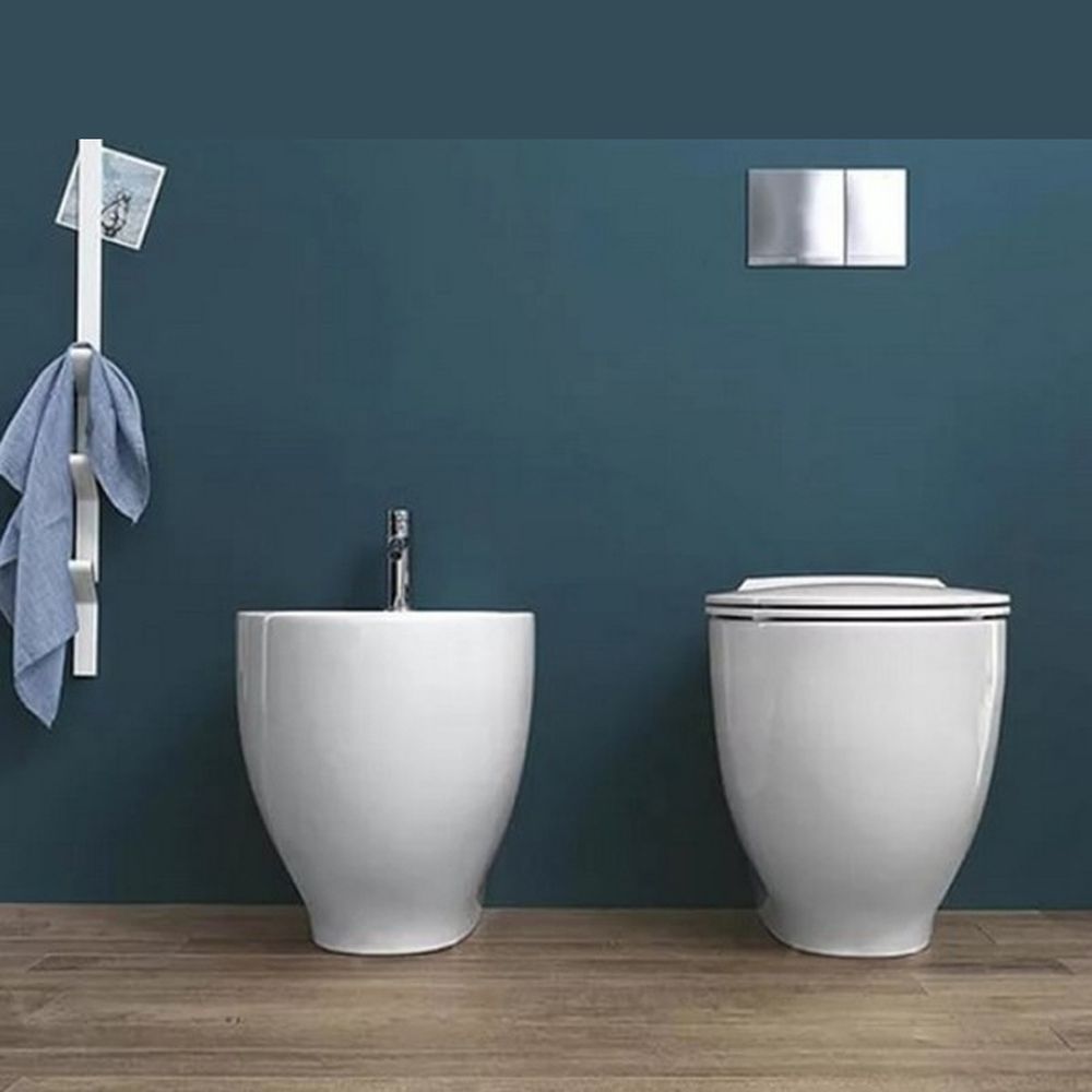 Vas de toaleta rimless cu evacuare universala Hatria, Le Fiabe [2]