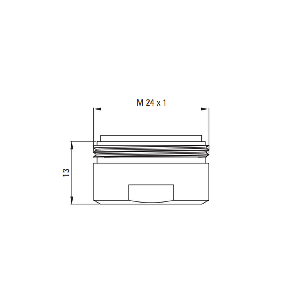Aerator de apa M24 Deante, debit redus la 3,8 l/min, crom [3]