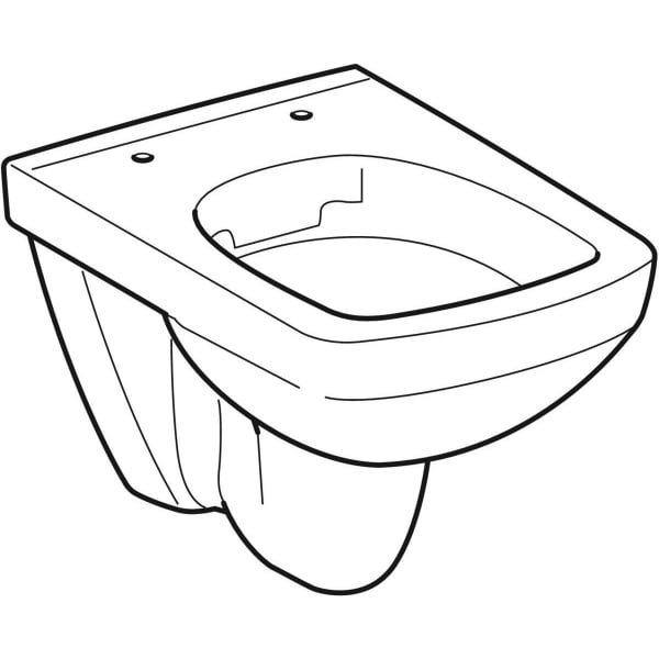 Vas wc suspendat rimless alb, dreptunghiular, Geberit Selnova Compact [5]