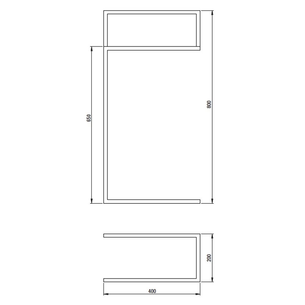 Suport prosop negru freestanding, MOKKO [7]