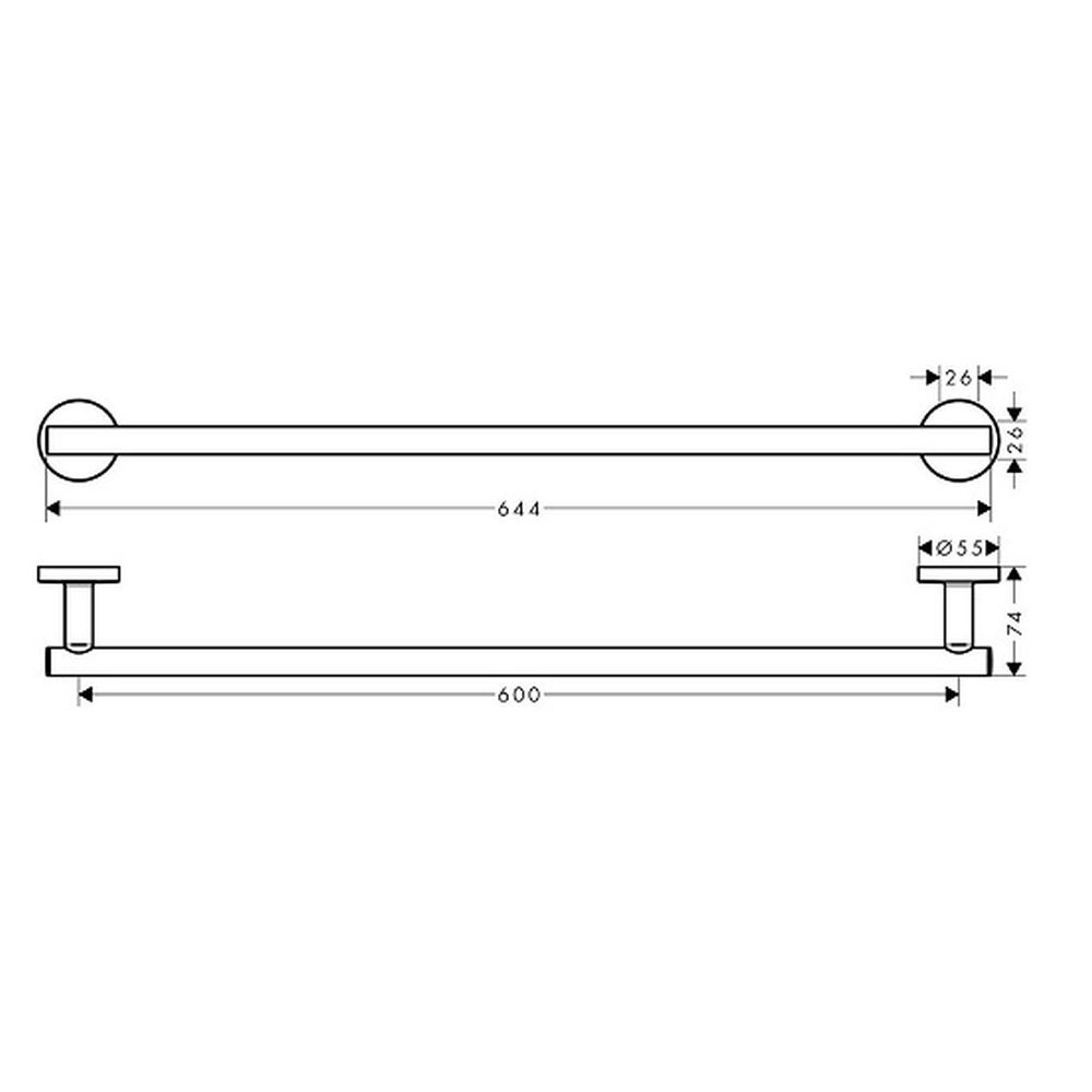 Portprosop crom Hansgrohe, Logis Universal [3]