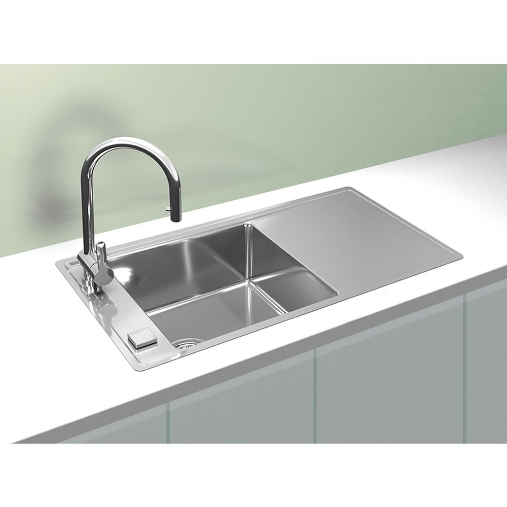 Chiuveta bucatarie inox satin cu picurator Alveus Stricto 20 [2]