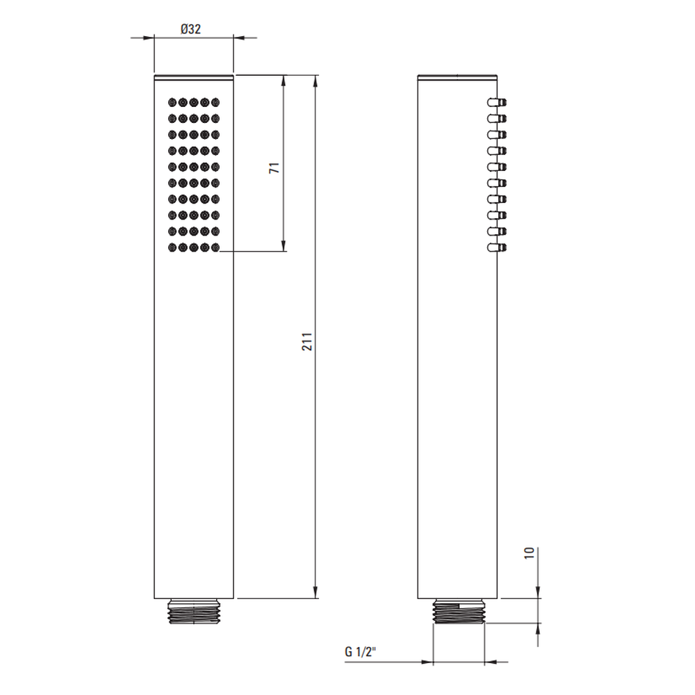 Baterie dus culoare titan cu para si furtun dus Deante Silia [3]