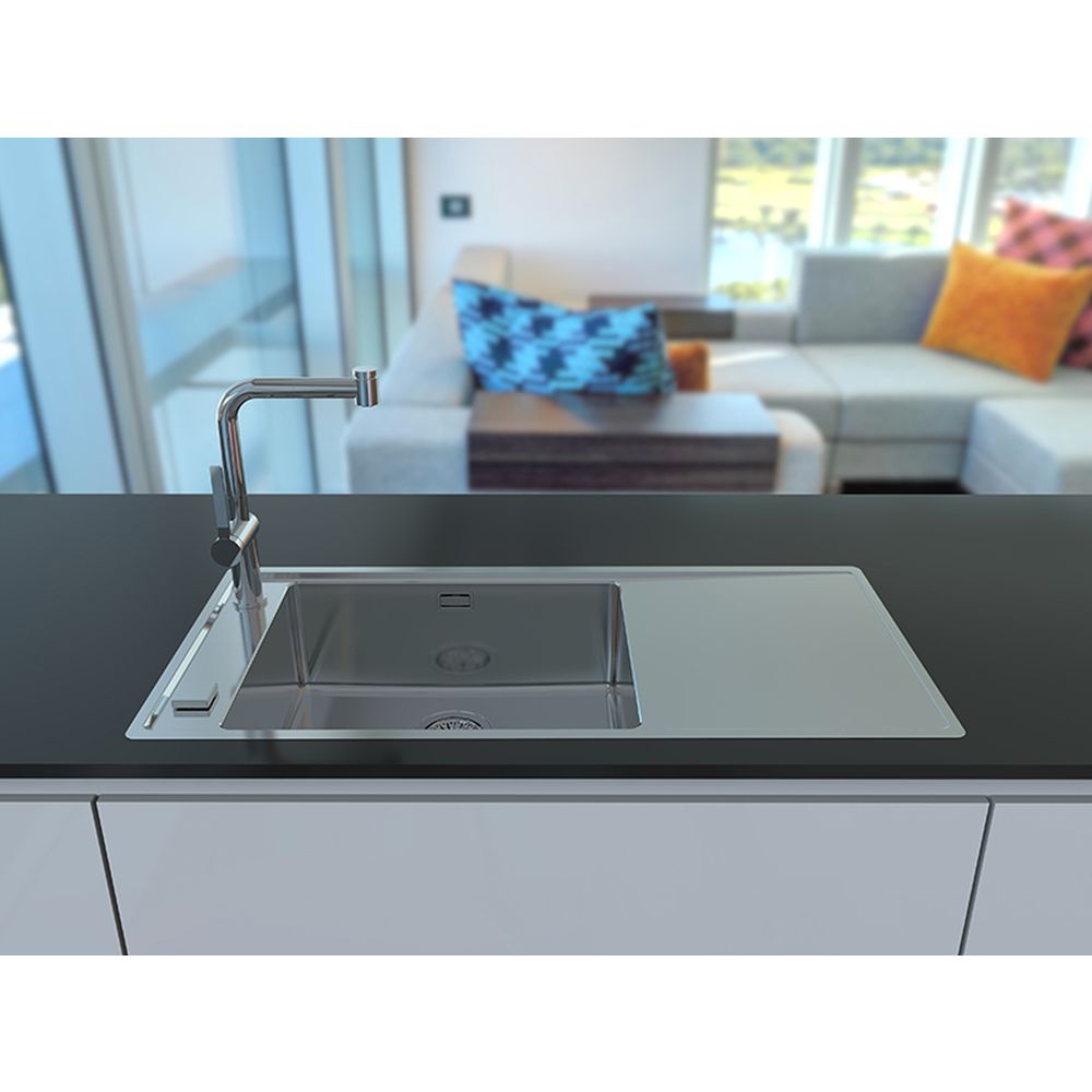 Chiuveta bucatarie inox cu picurator, cuva stanga Alveus Stricto 30 [2]