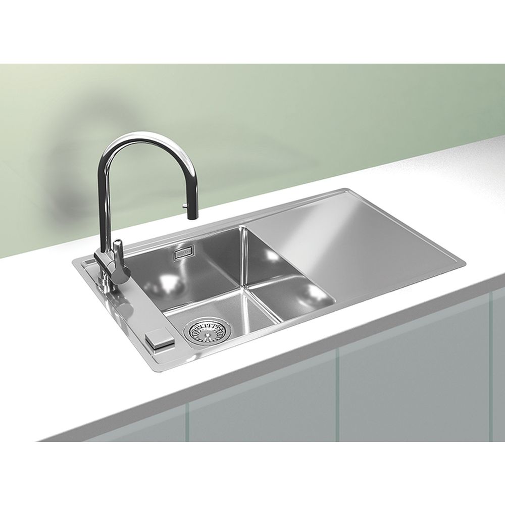 Chiuveta bucatarie inox cu picurator, cuva stanga Alveus Stricto 10 [2]